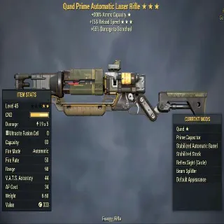Missing Stars Weapon | LVL 45 | Laser Rifle |Quad- ? -Swift| Missing Effects