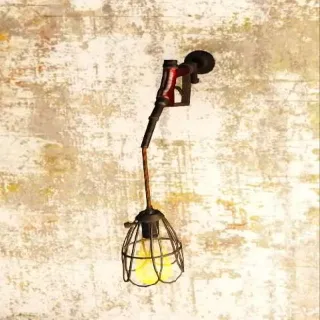 Plan: Red Rocket Gas Pump Wall Light