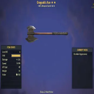 Missing Star Weapon | Grognak's Axe | Rapid