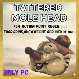 Legendary Tattered Mole Head | Injected Apparel