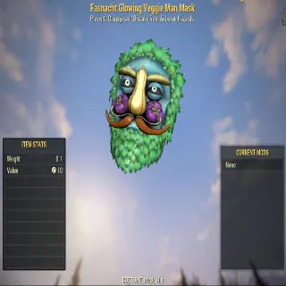 Fasnacht Glowing Veggie Man Mask