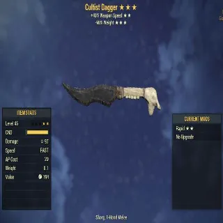 Missing Parts Weapon | Cultist Dagger