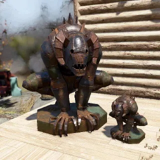 Plan: Large Deathclaw Gargoyle Statue