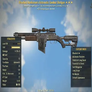 Missing Stars Weapon | LVL 50 | Combat Shotgun |Bloodied- ? -Swift| Missing Effects