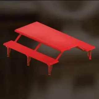 Plan: Metal Picnic Table Red