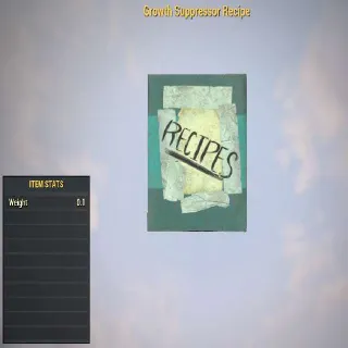 Growth Suppressor Recipe | Misc Item