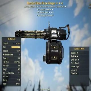 Gilded MiniGun | God Roll | Dev Room Paint