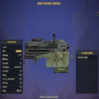 Level 1 Auto Grenade Launcher | Invisible | Ultra Rare