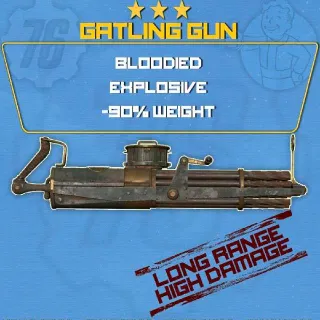 Bloodied Explosive Gatling Gun | God Roll