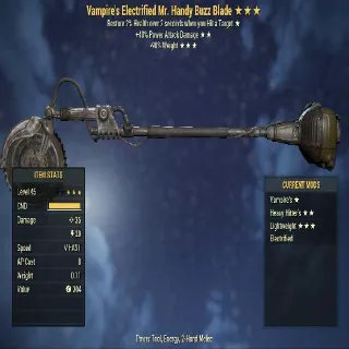 Vampire's Mr. Handy Buzz Blade (40% Faster Swing Speed, 90% reduced weight)