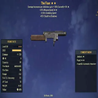 Missing Parts Weapon | LVL 50 | The Fixer | Junkies, Rapid | Invisible