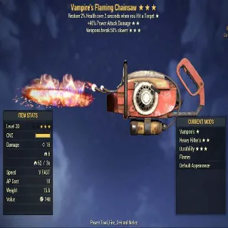 Missing Parts Weapon | LVL 20 | Flaming Chainsaw | Invisible Blade