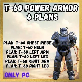 T-60 Power Armor Plans Bundle