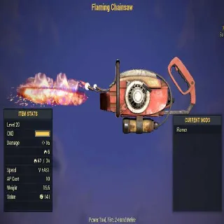 Missing Parts Weapon | LVL 20 | Flaming Chainsaw | Invisible Blade
