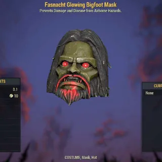 Fasnacht Glowing Bigfoot Mask