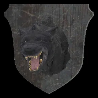 Plan: Mounted Wolf Head