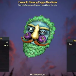 Fasnacht Glowing Veggie Man Mask