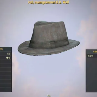 Hat, Monogrammed B.B Wolf | Dev Room Apparel