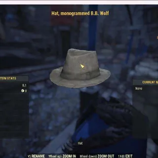 Hat, Monogrammed B.B Wolf | Dev Room Apparel