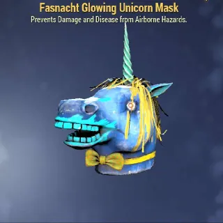 Fasnacht Glowing Unicorn Mask