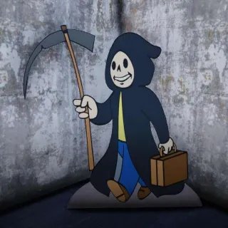 Plan: Grim Reaper Vault Boy Cutout | Halloween Plan