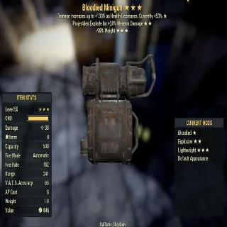 Missing Parts Weapon | Minigun | Level 50