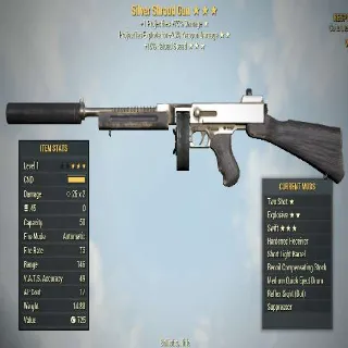 Silver Shroud Gun | Dev Room Weapon | Level 1