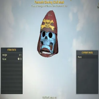 Fasnacht Glowing Skull Mask