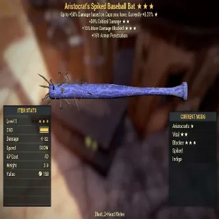 Indigo Baseball Bat | Random Roll | Level 1