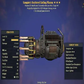Gatling Plasma | LVL 50 | Vampires, Explosive, Swift | God Roll