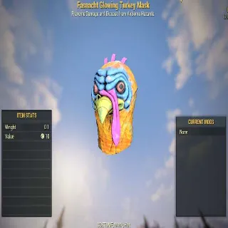 Fasnacht Glowing Turkey Mask