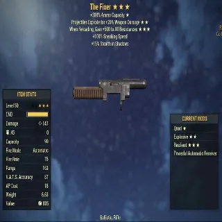 Missing Parts Weapon | LVL 50 | The Fixer | Quad, Explosive | Invisible