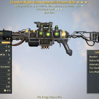 Missing Parts | LVL 45 | Plasma Rifle |Bloodied -Swift| No Magazine