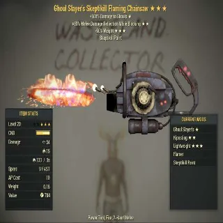 Missing Parts Weapon | Flaming Chainsaw | Bladeless | Lvl 20