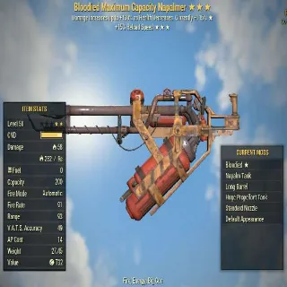 Missing Stars Weapon | LVL 50 | Napalmer |Bloodied- ? -Swift| Missing Effects