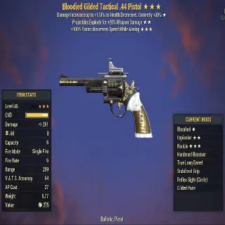 Bloodied Gilded .44 | Dev Room Paint | God Roll