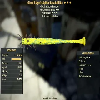 Yellow Baseball Bat | Random Roll | Level 45