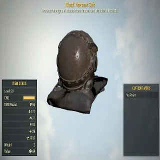 Black Hazmat Suit