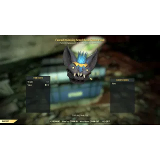 Glowing scorched beast queen mask