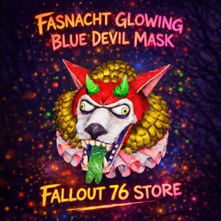 Fasnacht Glowing Blue Devil