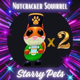 Nutcracker Squirrel x 2  