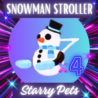 Limited - Snowman Stroller x 4