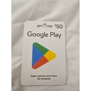 £50.00 GBP Google Play