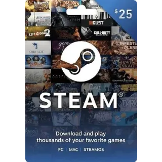 €25.00 EUR Steam