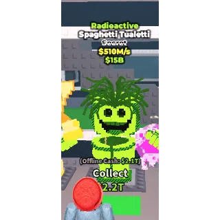 Radioactive spaghetti tualetti