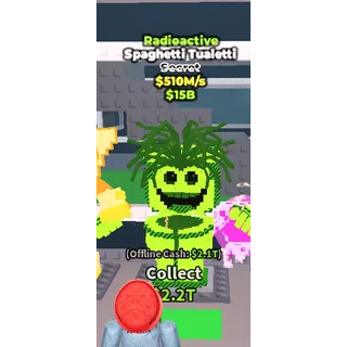 Radioactive spaghetti tualetti