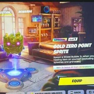 Gold Zero Point Sprite