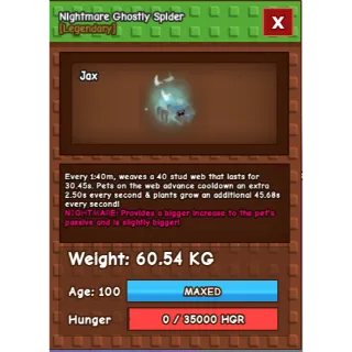 ghostly spider 60kg