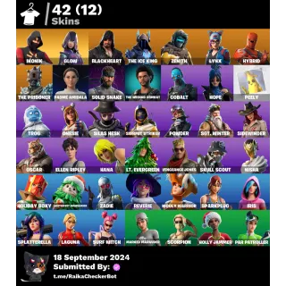 [PC / Nintendo] 42 skins | ikonik, Glow, ice King , Haybred , Znith , Lynx , Level 509