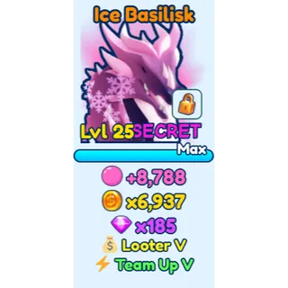 Shiny ice basilisk
